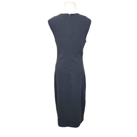Vince gray sleeveless v neck knee length sheath dress size 10 - Picture 10 of 14